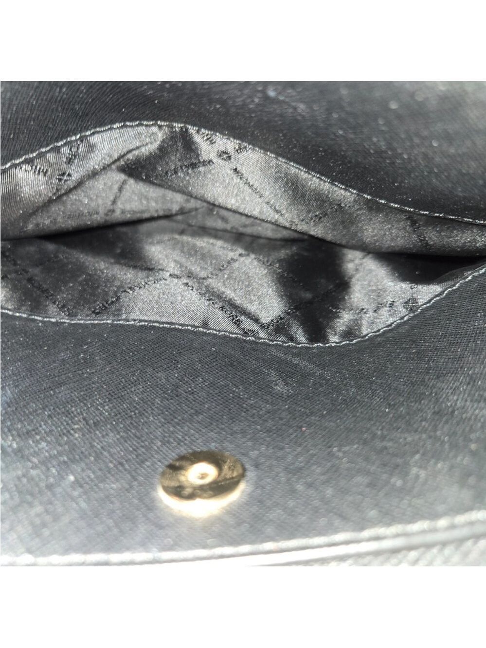 Michael Kors Cindy Large Black Leather Dome Satchel Bag - Like New - Picture 8 of 12